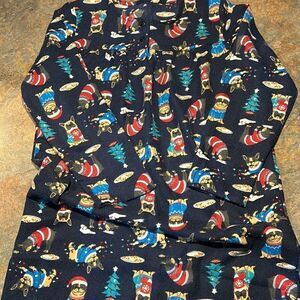Lands’ End Christmas Dog Nightgown Sz 8